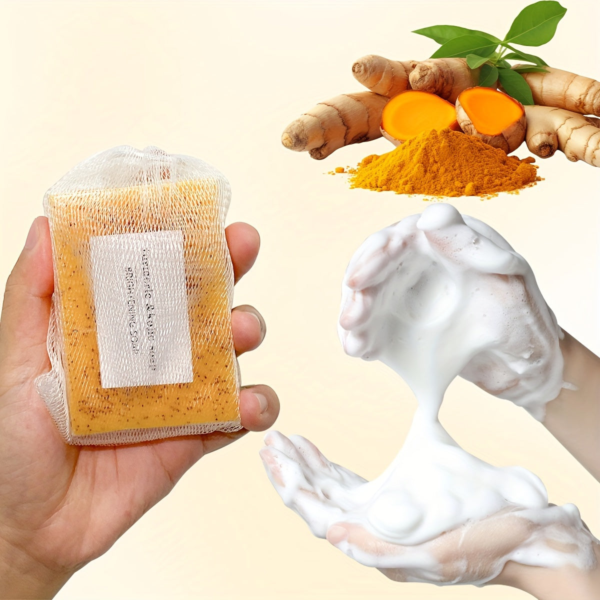 Kurkuma & Kojiczuur Zeep Set: Natuurlijke verzorging voor een stralende huid
