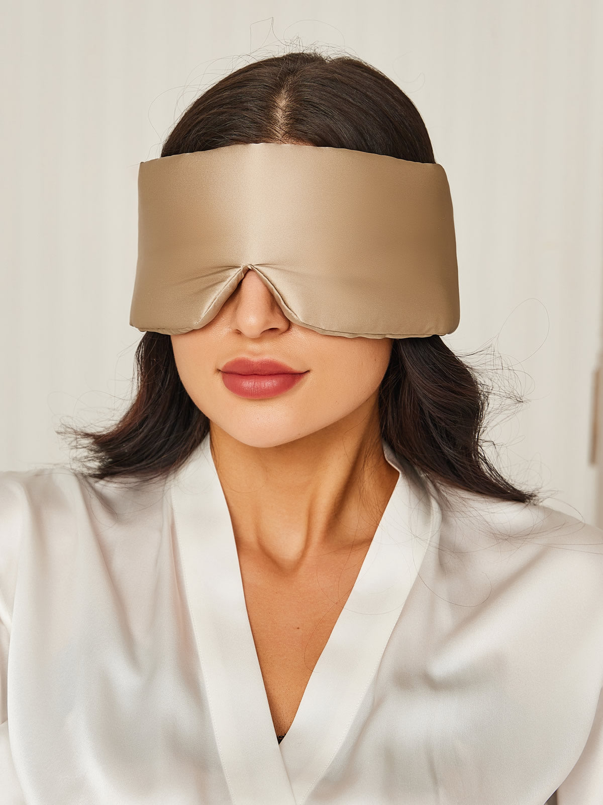 Elegant 100% zijde slaap-oogmasker