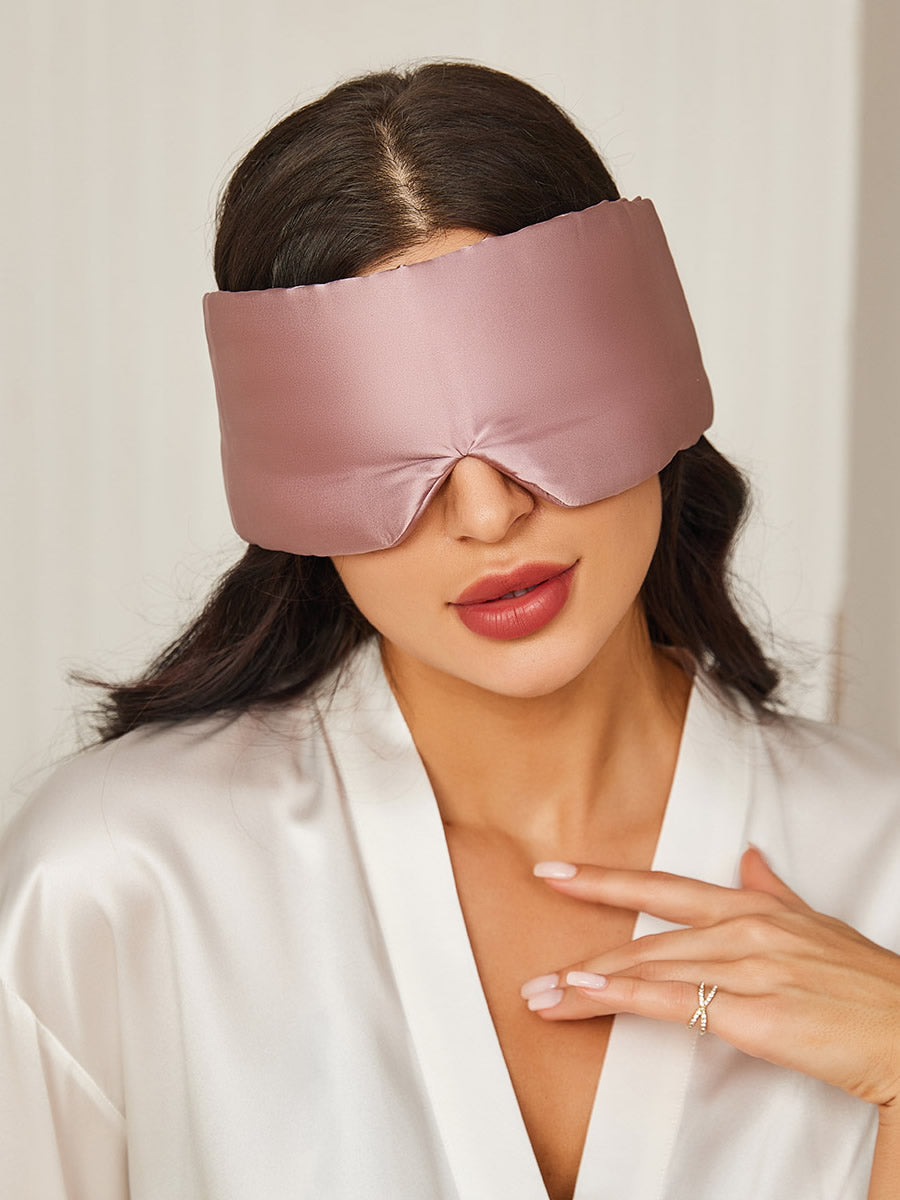 Elegant 100% zijde slaap-oogmasker