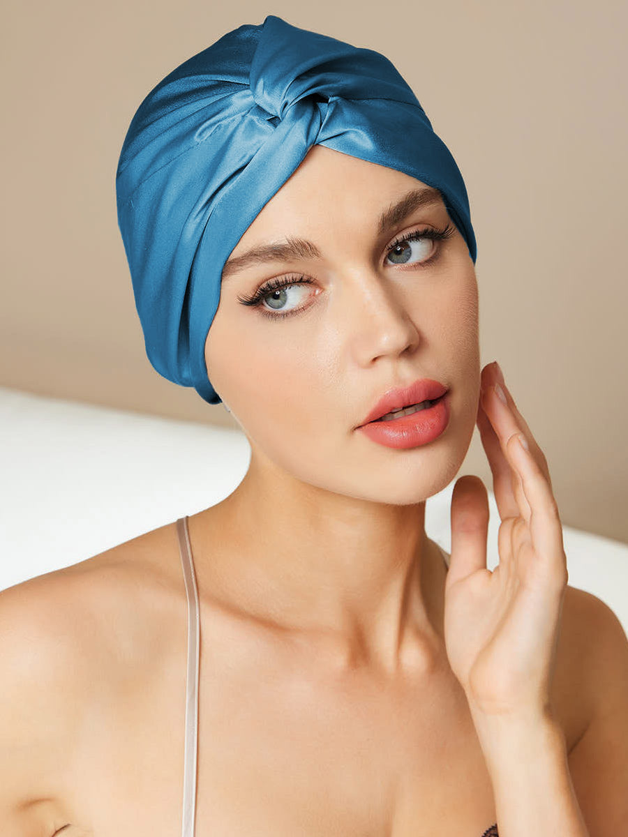 100% Zuivere Zijde Slaap Bonnet
