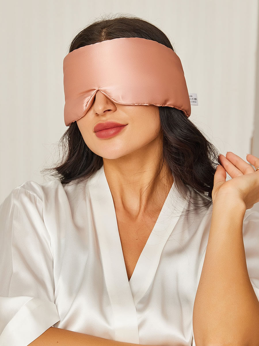 Elegant 100% zijde slaap-oogmasker