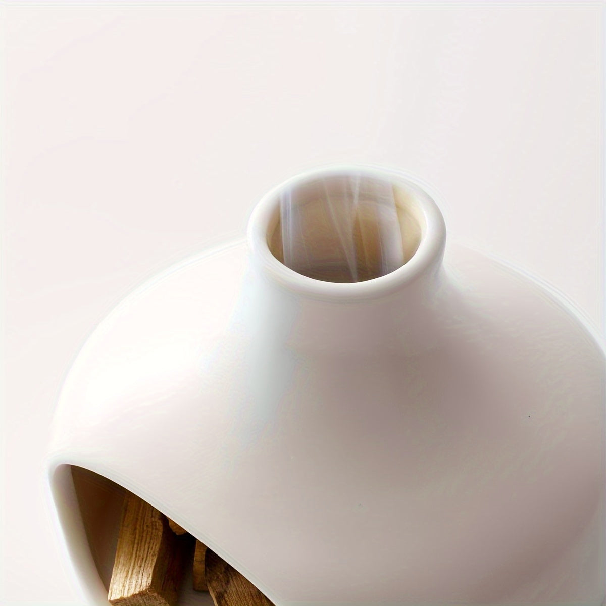 Elegante Keramische Palo Santo & Salie Brander met Schoorsteen - Perfect voor Meditatie, Yoga en Aromatherapie - Ideaal Huisdecoratie Cadeau voor Kerstmis, Thanksgiving en Housewarmings