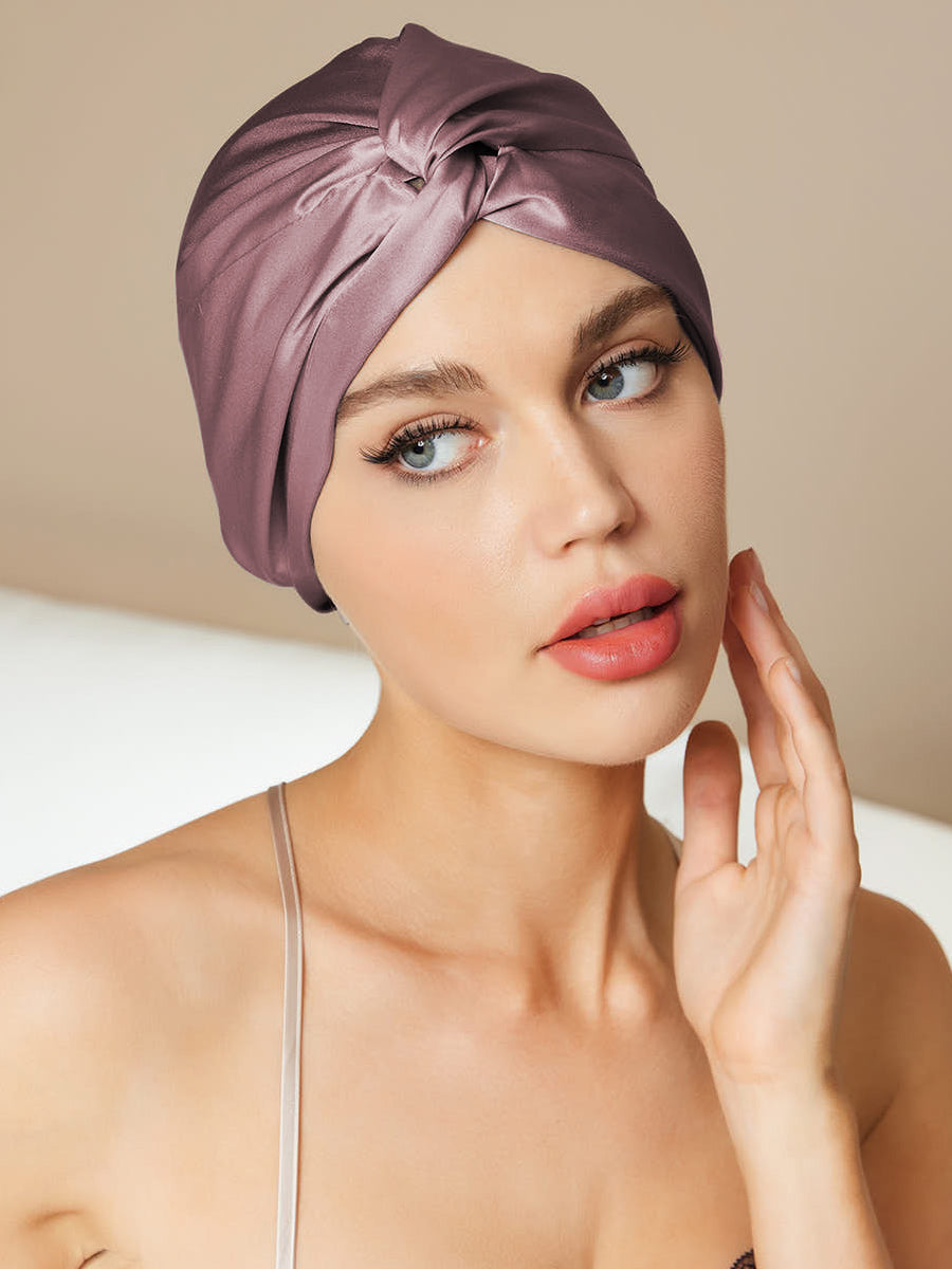 100% Zuivere Zijde Slaap Bonnet