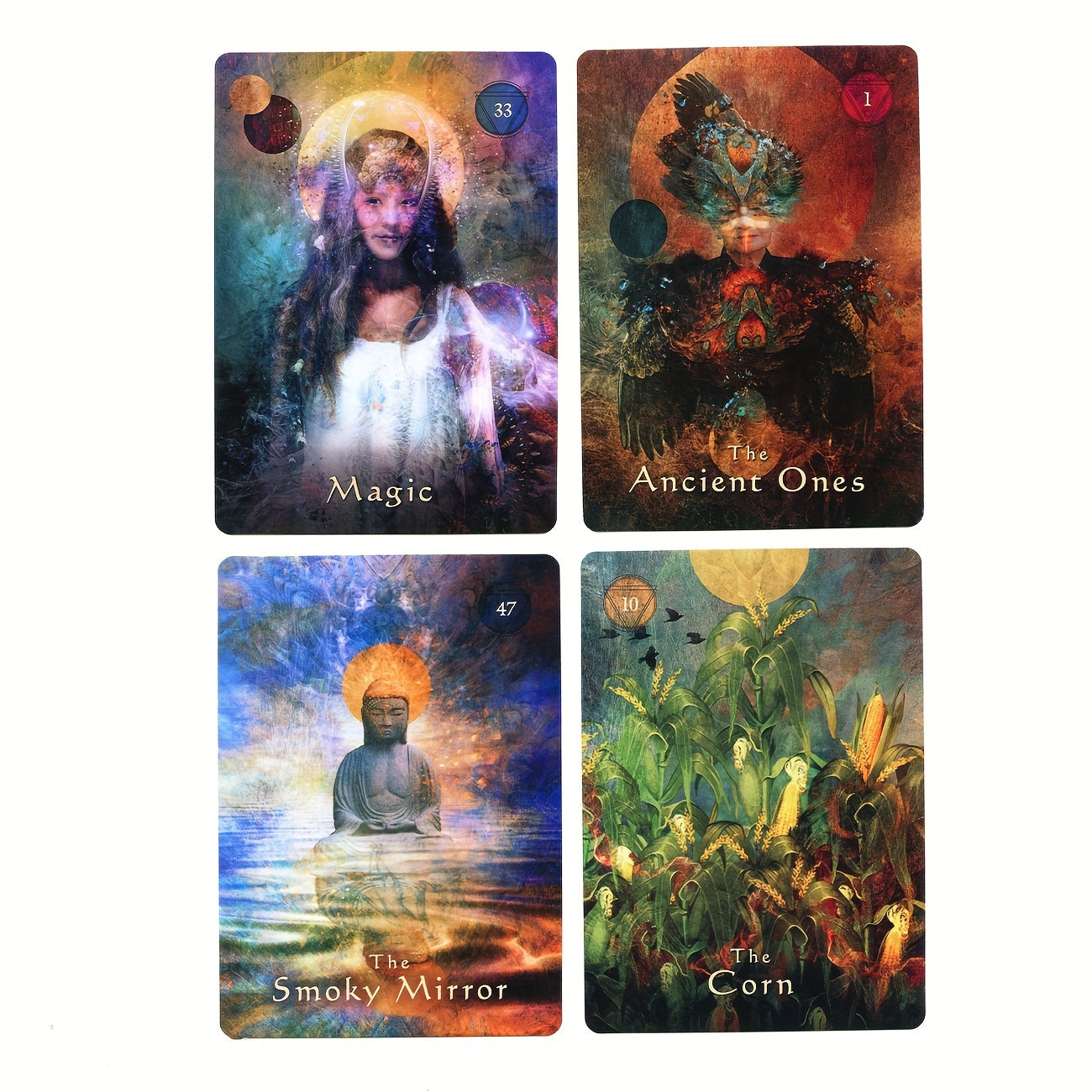 Mystieke Shaman Orakelkaarten - 64-Kaarten Deck voor Inzicht, Genezing & Toekomstbegeleiding met PDF Gids