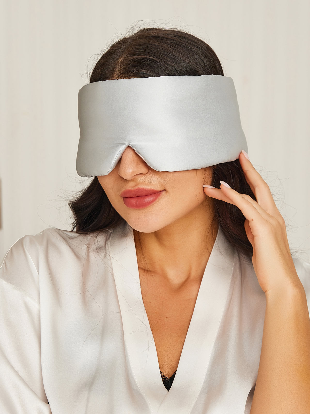 Elegant 100% zijde slaap-oogmasker