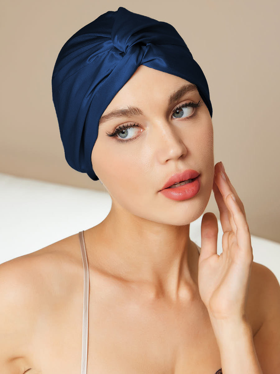 100% Zuivere Zijde Slaap Bonnet