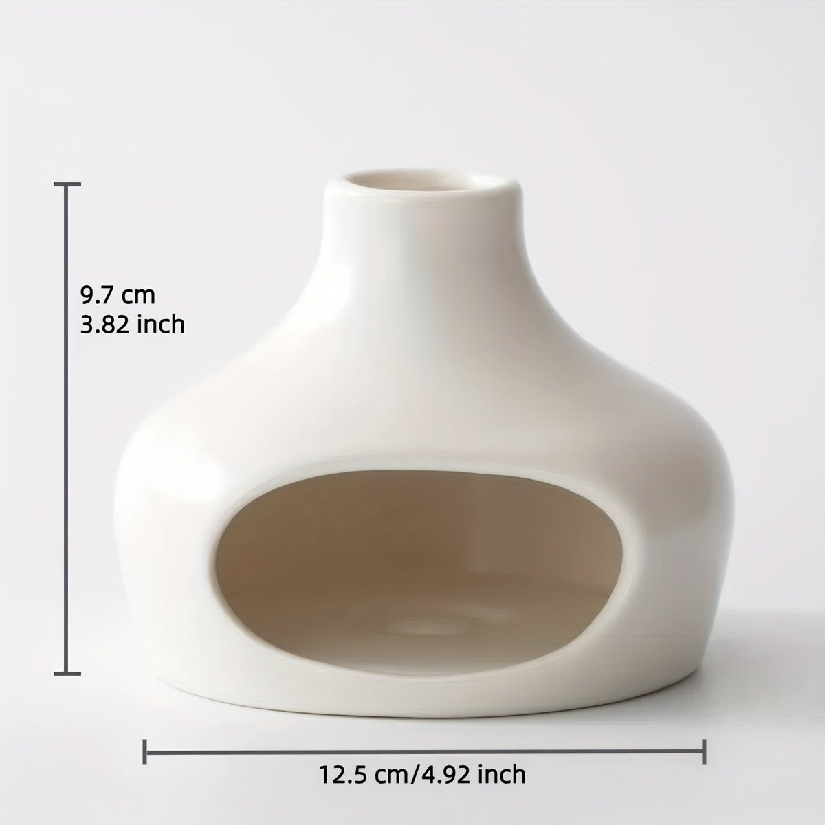Elegante Keramische Palo Santo & Salie Brander met Schoorsteen - Perfect voor Meditatie, Yoga en Aromatherapie - Ideaal Huisdecoratie Cadeau voor Kerstmis, Thanksgiving en Housewarmings