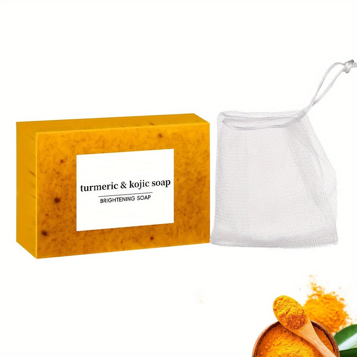 Kurkuma & Kojiczuur Zeep Set: Natuurlijke verzorging voor een stralende huid